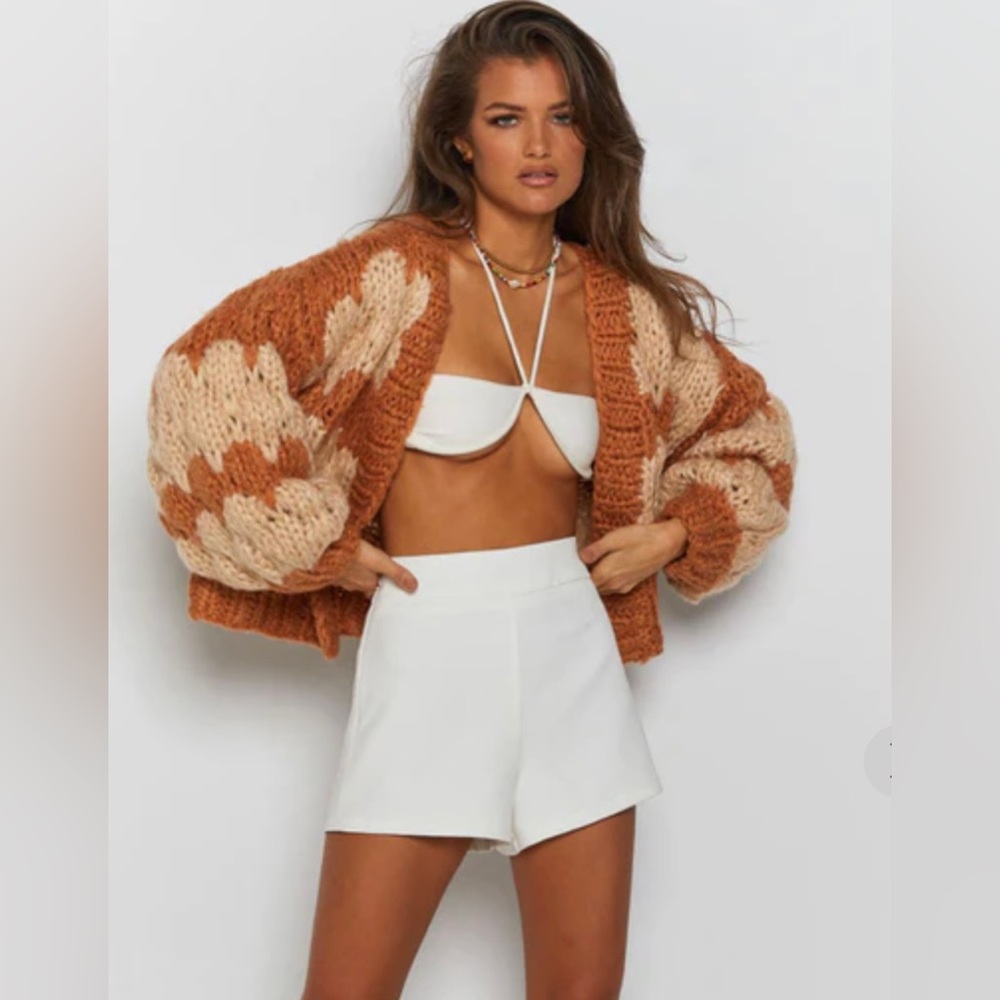 Beginning Boutique Kinley Chunky Knit Cardi Cream